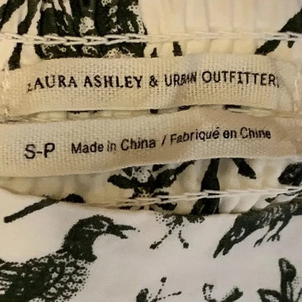 Laura Ashley Urban Outfitters Penelope Toile Cottagecore Babydoll‎ Dress Size - Picture 7 of 14